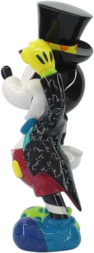Vista 2 de Enesco Disney by Britto - Figura de Mickey Mouse con sombrero superior, 8.07 pulgadas, multicolor
