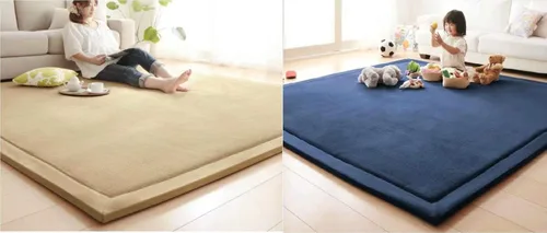 Vista 3 de V-mix Alfombra de Juego para Bebé Decoración de Guardería Alfombra de Área 1.18" de Grosor Alfombra Hypebeast Alfombra Antideslizante Almohadillas