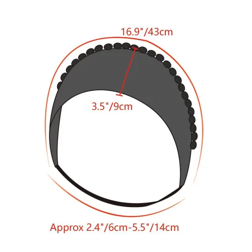 Vista 6 de PROCOS Tudor - Capucha francesa para accesorios de disfraz de Anne Bolena negro (A-Black1)