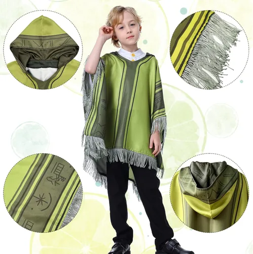Vista 3 de Disfraz de Camil Bruno para cosplay capa de capa uniforme para niños Halloween