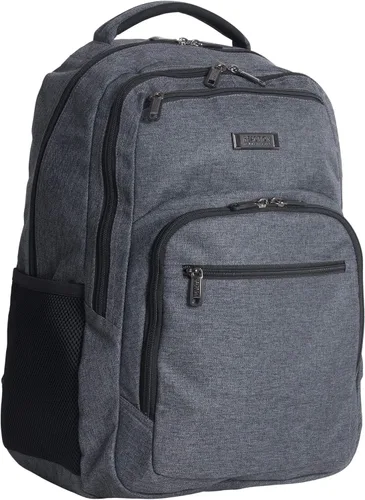 Vista 2 de Kenneth Cole REACTION Travelier - Mochila de viaje para laptop y tablet para negocios escuela y viajes Carbón vegetal Travelier - Mochila de viaje