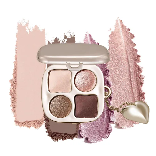 Vista 16 de Paleta de sombras de ojos de acabado múltiple, paleta de brillo metálico mate con polvo sedoso y suave, destello fino y duocromático, sombras 2#