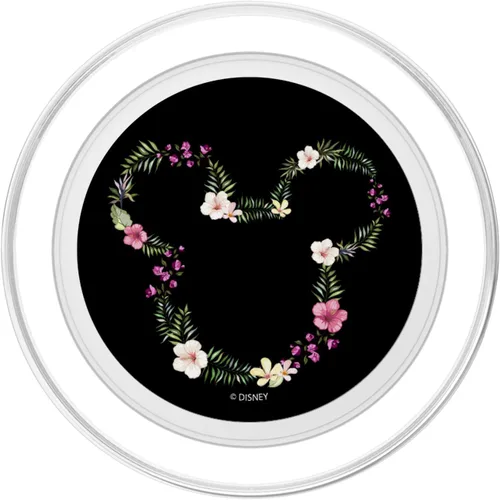 Vista 2 de Disney Mickey & Friends Mickey Hawaiian Floral Outline Ears PopSockets MagSafe PopGrip para iPhone