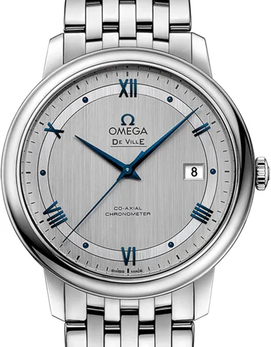 Vista 3 de Omega Prestige Co-Axial - Reloj automático para hombre con esfera plateada 42410402002001