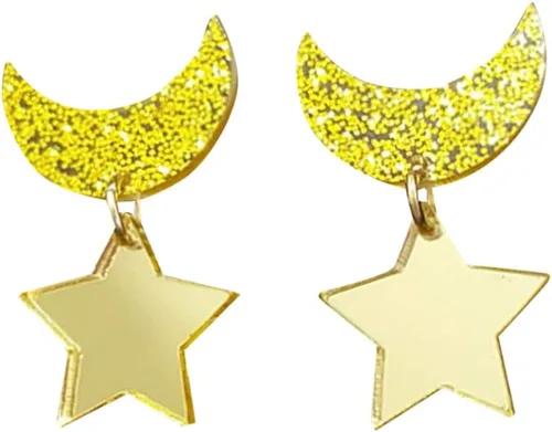 Vista 7 de CutieJewelry Aretes colgantes de colores con diseño de nube arcoíris