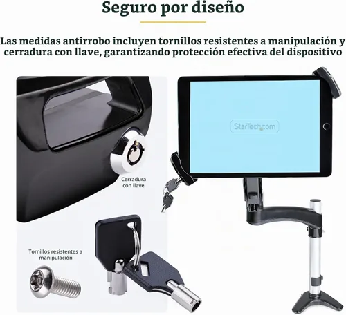 Vista 5 de StarTech VESA Mount Adapter hasta 4.4lb/2kg (Tablet-VESA-Adapter)