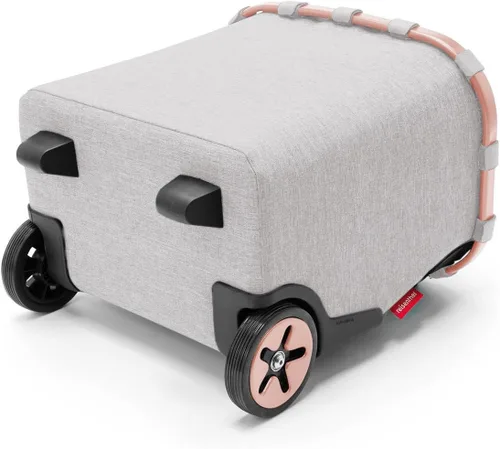 Vista 5 de reisenthel Carrycruiser Twist Sky Rose - Carrito de compras portátil con marco de aluminio resistente, correa para el hombro y bolsa