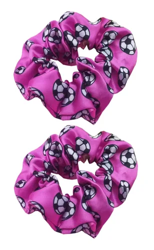 Vista 5 de Bandas elásticas para el pelo de fútbol para mujeres y niñas, accesorios para el pelo de fútbol, accesorios elásticos para cola de caballo, paquete