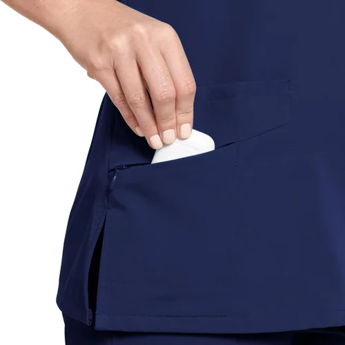 Vista 8 de Jockey Camisa médica cruzada con cuello en V WOV para mujer