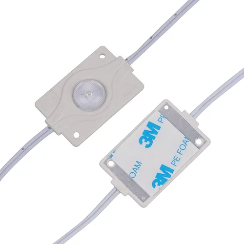 Vista 3 de Módulo LED blanco cálido de 3000 K, 1.8 W, certificación UL, DC12V, luz decorativa impermeable para letreros publicitarios de letras con cinta