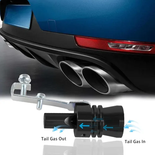 Vista 4 de Silenciador universal de tubo de sonido turbo simulador de sonido de tubo de escape potenciador de sonido compatible con camiones, motocicletas