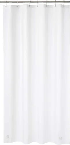 Vista 51 de AmazerBath Cortina de ducha larga de 36 x 84 pulgadas, cortina de ducha transparente de PEVA grueso resistente, cortina estrecha con 2 piedras