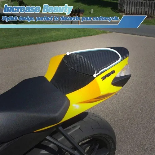 Vista 3 de Asiento trasero de motocicleta para Suzuki GSXR750 GSXR600 GSX R600 R750 GSX R 600 750 2011-2024 K11 cubierta trasera de carenado de pasajeros Negro