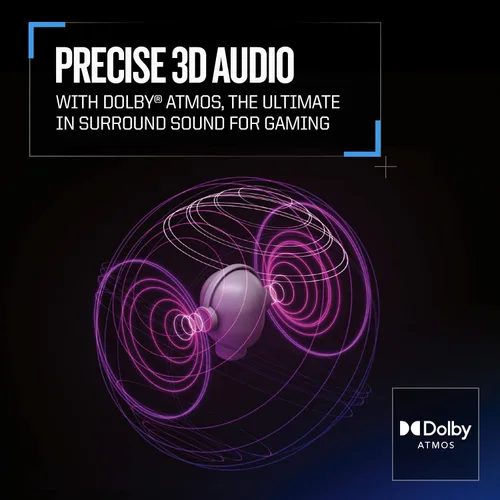Vista 3 de RIG 400HA Auriculares de PC para juegos de PC con rendimiento de audio y chat de precisión con Dolby Atmos para auriculares sonido envolvente 3D