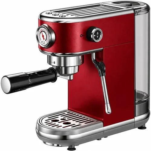 Vista 10 de atatix Máquina de café expreso con espumador de leche, cafetera de espresso a presión de 20 bar A-plata cepillada