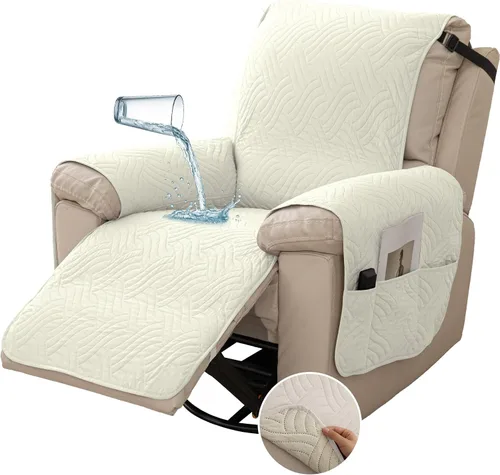 Vista 15 de Deep Dream Fundas impermeables para silla reclinable, funda antideslizante para sofá reclinable, protector de muebles para niños perezosos, funda