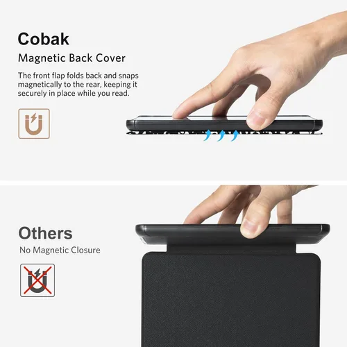 Vista 7 de CoBak Funda con cubierta magnética plegable para Kindle Paperwhite de 7 pulgadas de 12ª generación 2024 y Kindle Colorsoft - para PopSockets Grip