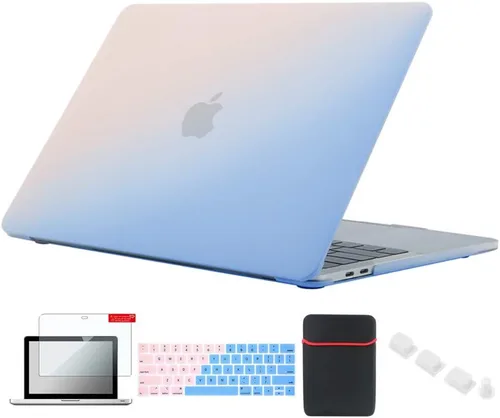 Vista 62 de Se7enline Compatible con MacBook Pro Touch Bar Case 2016/2017/2018/2019, funda rígida mate para Mac Pro de 13 pulgadas, A1706/A1989/A2159, funda