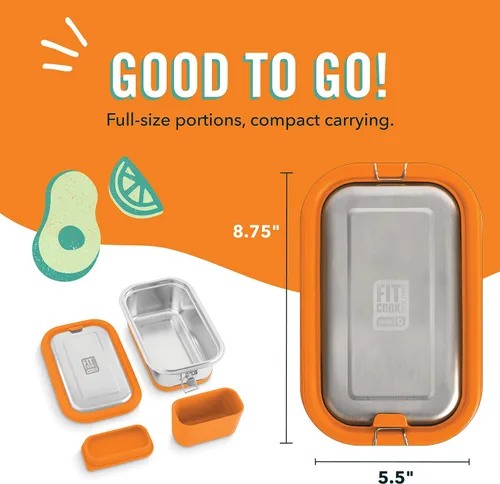 Vista 6 de DASH The Fit Cook x Lonchera de acero inoxidable