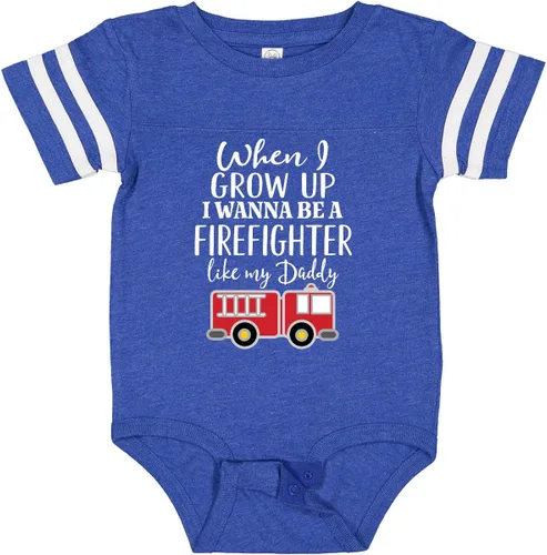 Vista 30 de inktastic Body de bebé Future Firefighter Like Daddy