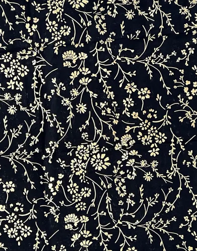 Vista 3 de Lina & Lily Chal de hiyab con estampado floral y purpurina dorada