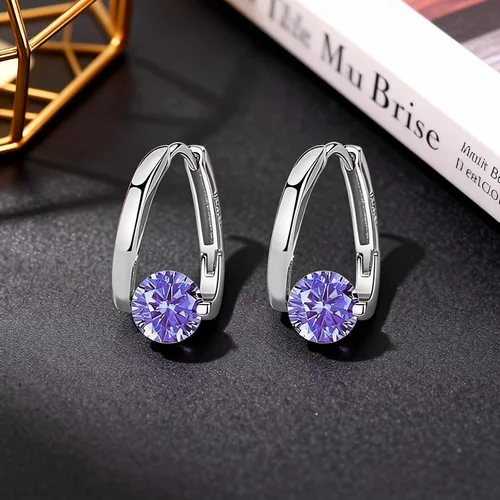 Vista 6 de Lymphatic Prime - Aretes de acupresión para actividad linfática Aretes de aro de drenaje linfático con germanio para regalos de cumpleaños