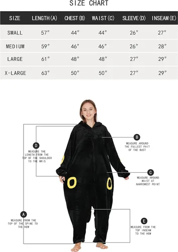Vista 6 de QSTYLE Disfraz de animal para adultos, disfraz de Halloween, traje de cosplay de una pieza para mujeres y hombres