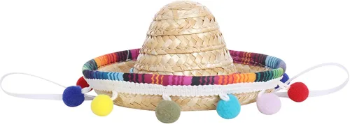 Vista 4 de IMEKIS Mameluco para bebé niña con diseño de My First Cinco De Mayo, falda tutú arcoíris + sombrero mexicano, ropa para pastel de cumpleaños