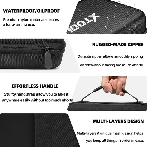 Vista 3 de XTOOL Funda de transporte para herramienta de diagnóstico de escáner OBD2, bolsa protectora impermeable para escáner de automóvil, compatible