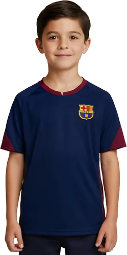 Vista 8 de Icon Sports Camiseta con licencia oficial del FC Barcelona para el Día del Juego, unisex para niños