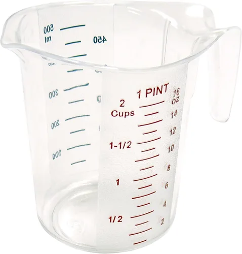 Vista 2 de Winco - Taza medidora de 1 taza, policarbonato