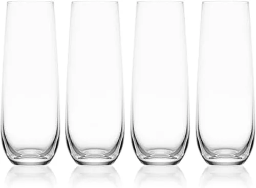 Vista 12 de Mikasa Lana - Copas de champán (4 unidades, 8.25 onzas), transparentes