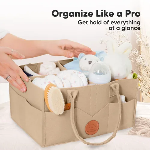 Vista 8 de KeaBabies Portabebés y organizador de pañales KeaBabies – Todo en 1 Original transpirable Baby Sling, organizador de bebé para guardería, ligero