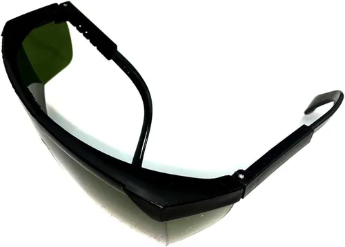 Vista 7 de T7S8 - Gafas de seguridad para 638 nm, rayo láser naranja-rojo, 650 nm, puntero láser rojo, protección completa, 580-760 nm, lentes verdes, marco