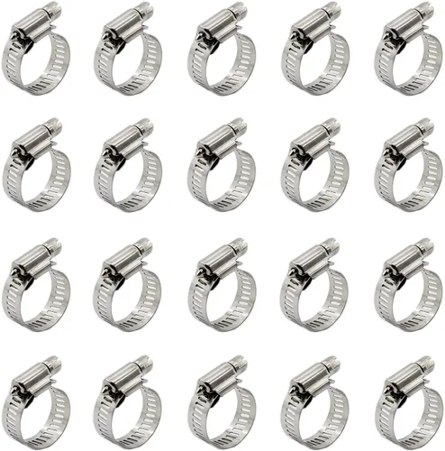 Vista 15 de 20 abrazaderas de cable, abrazaderas ajustables de acero inoxidable 304 para conductos, abrazadera de tubo, abrazadera de conducto de aire