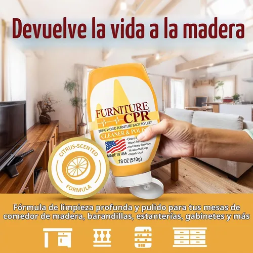 Vista 2 de Furniture CPR Limpiador y pulidor de 18 onzas por CPR Cleaning Products