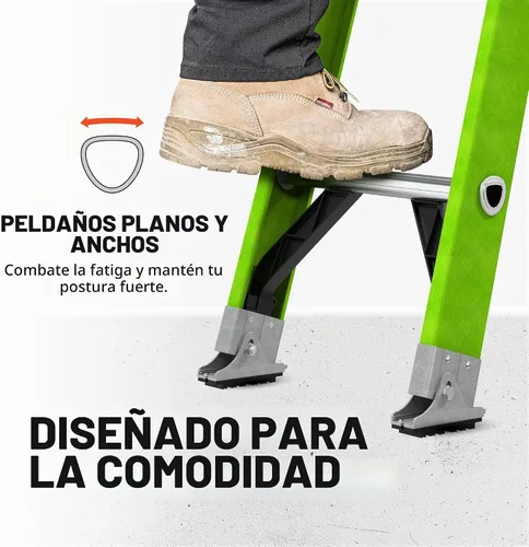 Vista 5 de Little Giant HyperLite 24', escalera de extensión, fibra de vidrio