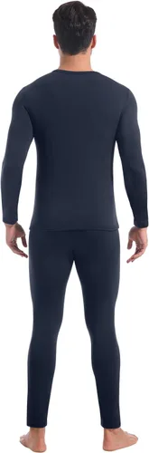 Vista 9 de CL convallaria Long Johns - Ropa interior térmica para hombre, forro polar suave, capa base para clima frío, conjunto de regalo