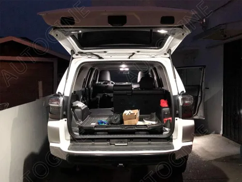 Vista 6 de AUTOGINE Kit de 16 luces LED interiores blancas para Toyota 4Runner 2010 2011 2012 2013 2014 2015 2016 2017 2018 2019 2020 2021 2022 paquete