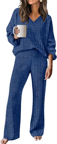 Vista 6 de Conjuntos de otoño para mujer RUMIA 2025 Conjuntos de suéter de vacaciones a juego para descanso (S-2XL)