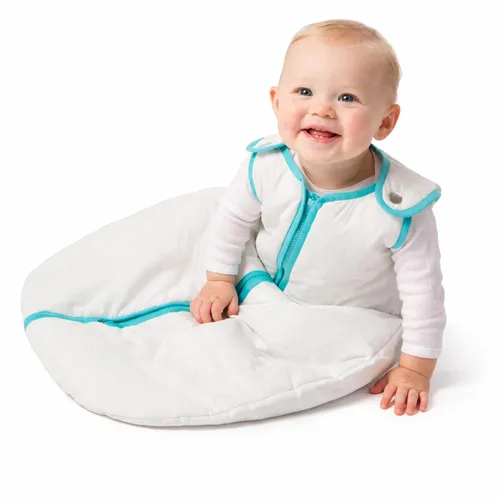 Vista 13 de Saco de dormir para bebé, nido para dormir de Baby Deedee, Rosa (Candy Pink) Patented shoulder snaps and full-length zipper help make dressing and