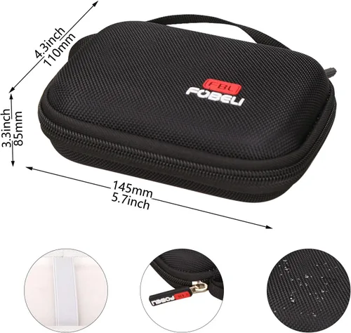 Vista 5 de FBLFOBELI Funda de disco duro para Toshiba Canvio Basics/WD Elements My Passport/Seagate/UnionSine/Samsung T9 Disco duro externo portátil 1TB 2TB