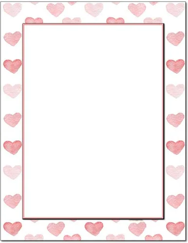 Vista 14 de Corazones horneados Paquete de 25 - Membrete imprimible de 8.5 x 11 pulgadas - Compatible con impresoras láser y de inyección de tinta