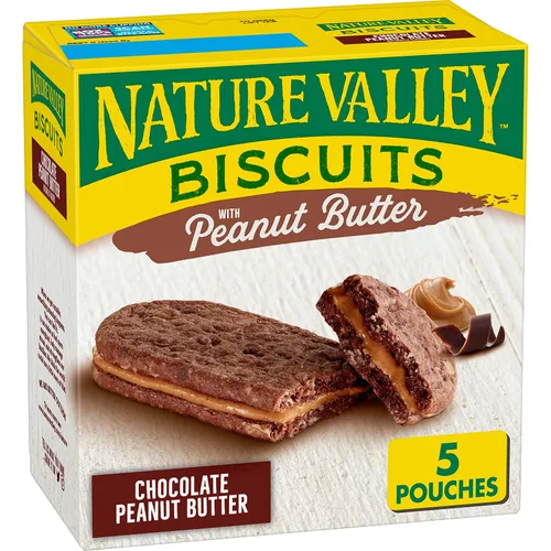 Vista 8 de Nature Valley Sándwiches de galletas, mantequilla de almendras, 5 unidades, 6.75 onzas (paquete de 12)