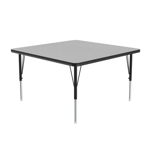 Vista 22 de Correll Mesa de Actividades Rectangular para Aula de 24"x36", Altura Ajustable (19"-29"), Granito Negro Laminado Térmico Fusionado Duradero