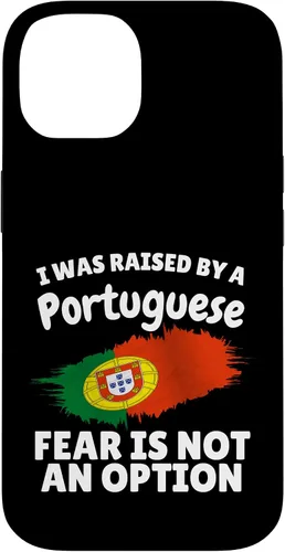 Vista 4 de I was Raised by a Portuguese Portugal Flag Gift Son Daughter Case for iPhone 16