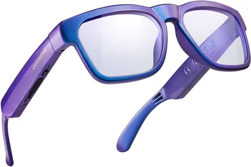 Vista 13 de OhO sunshine Gafas de sol de audio Bluetooth, gafas deportivas ligeras de oído abierto, tiempo de reproducción de 10 horas, resistente al agua