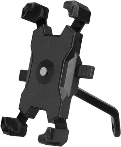Vista 10 de Soporte genérico para móvil para bicicleta, universal, para scooter, espejo retrovisor, teléfono celular a la moda (negro A)