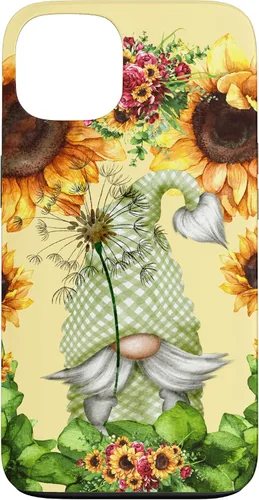 Vista 7 de Floral Sunflower Motif for Dandelion Lovers and Summer Gnome Case for iPhone 17