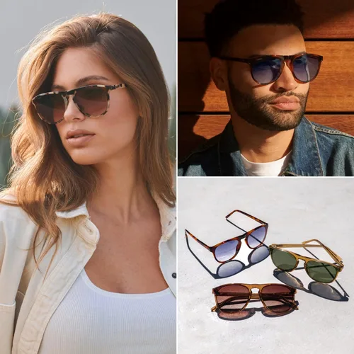 Vista 3 de WMP Eyewear - Gafas de sol redondas modernas One Bridge